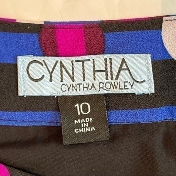 Cynthia Rowley Bold Print Pleated‎ Full Date Night Skirt NWOT Size 10 - Picture 7 of 10